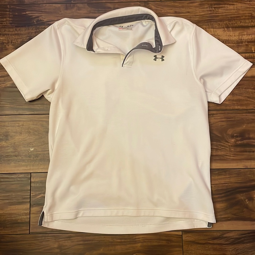 White Under Armour Polo